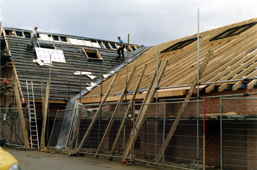 coronation hall being built