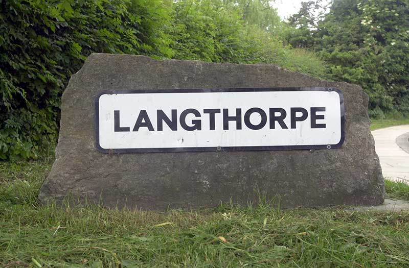 Langthorpe sign rock